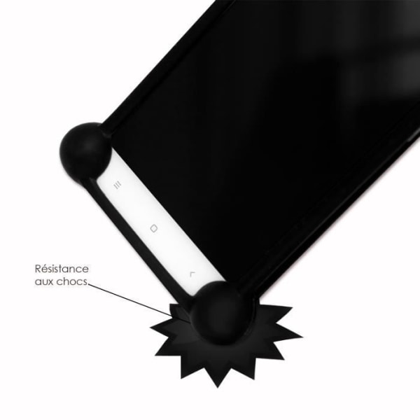 Kofanger og hærdet glaskasse - Blackview - A80 Plus - Stødsikker - Forstærkede hjørner - Ergonomisk design Svart