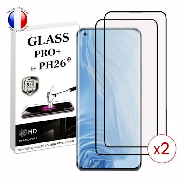 Pakke 2 FULD beskyttelsesfilm til Xiaomi MI 11 i ultra-resistent hærdet glas (maksimal hårdhed) Vit