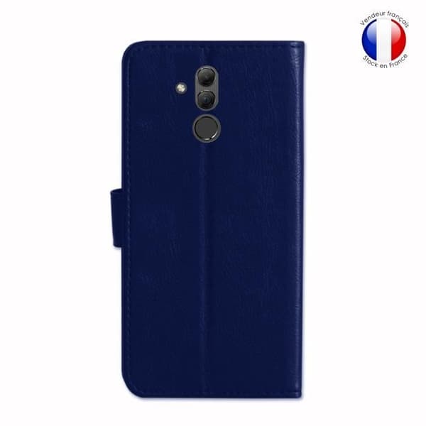 Plånboksfodral - Huawei - Mate 20 Lite - Läder - Magnetisk - Videostöd - Blå Blå
