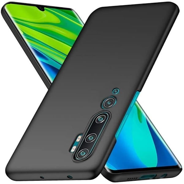 Xiaomi Mi Note 10 -kotelo - Xiaomi Mi Note 10 Pro, musta erittäin ohut suojakotelo Kovakantinen suojakuori Xiaomi Mi Note -puhelimelle Svart