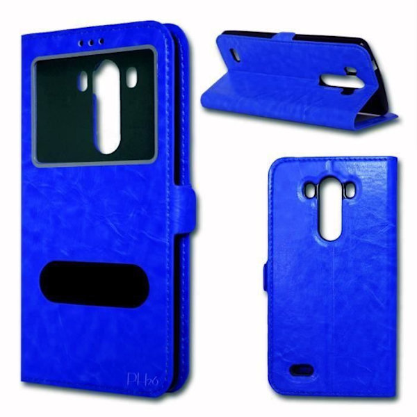 Blå Folio Case Cover til LG G3 S/ G3 MINI By Ph26®