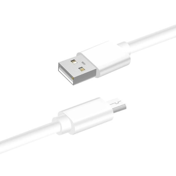 3 meter mikro-USB-kabel til Wiko View 4 Lite hurtig opladning-dataoverførsel Vit