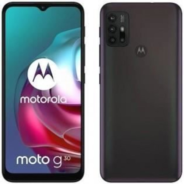 Skärmskydd för Motorola Moto G30 i ultrabeständigt härdat glas (maximal hårdhet) Vit