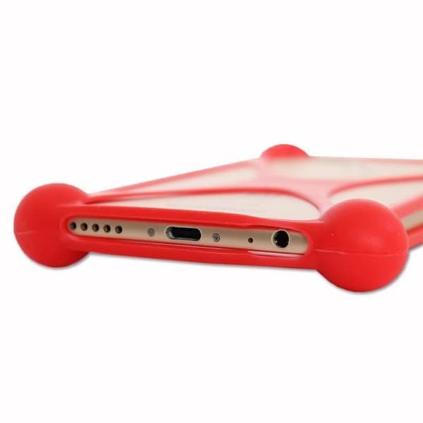 Coque Bumper - Doogee - V20 - Iskunkestävä - Silikoni - Punainen Röd