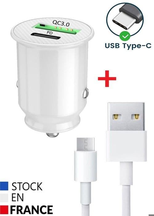 Autolaturi - Ulefone - Note 19 - 30W - USB Type C - Quick Charge 3.0