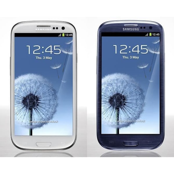 Samsung Galaxy S3 I9300 Musta folio-kotelo ikkunoilla, nahkaa muistuttavalla pinnalla ja näkyvillä saumoilla by PH26®