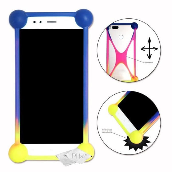 Coque Bumper antichoc för Realme 10 Pro+ Super Silicon Bumper av hög kvalitet för Realme 10 Pro+ - MULTIFÄRGADE Flerfärgad