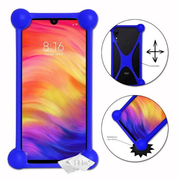 Coque bumpperi - Xiaomi - Redmi Note 7 - Iskunkestävä - Ultrakestävä - Vahvistetut kulmat Blå