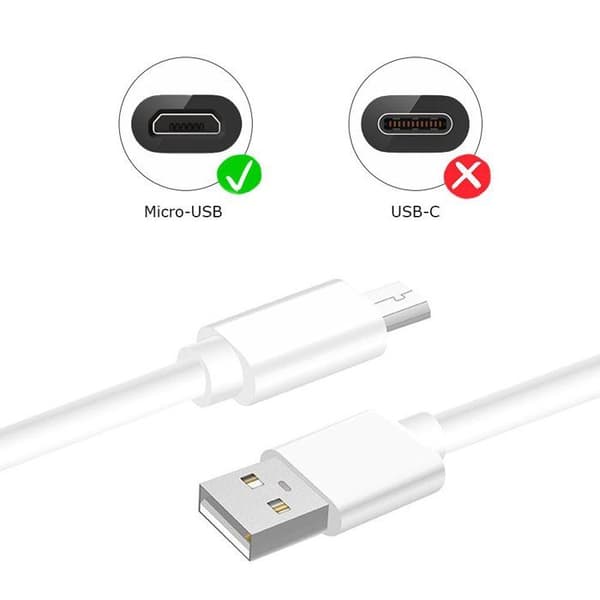 PH26® Kabel kompatibel med Wiko Y52 USB til Micro USB - 1 Meter til Hurtig Opladning, Synkronisering og Dataoverførsel