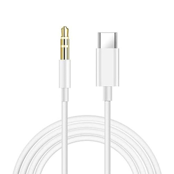 Kabeladapter - PH26 - USB Type-C til Jack 3,5mm - 100 cm - Plug and Play - Stabil lyd