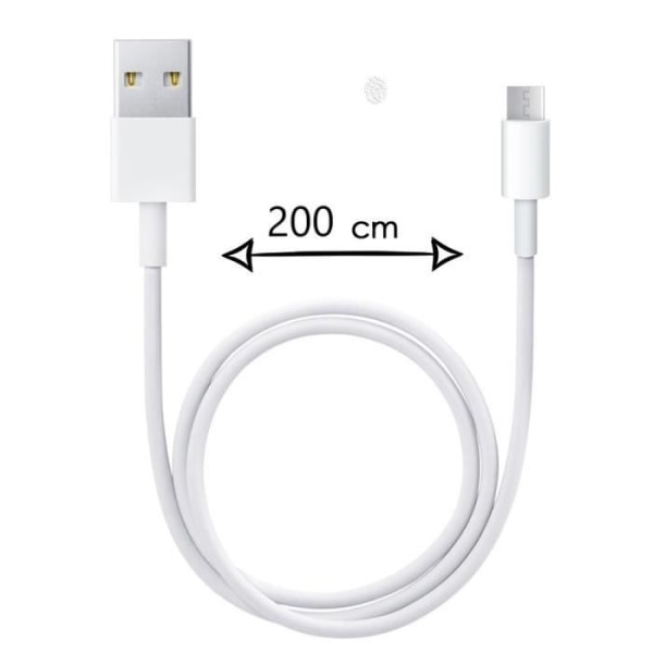 2 meter mikro-USB-kabel för Huawei Y6s snabbladdning-dataöverföring
