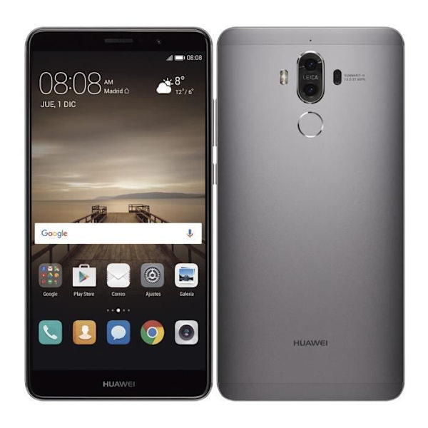Kotelo - PH26® - Huawei Mate 9 - Keinonahka - Musta - Magneettinen