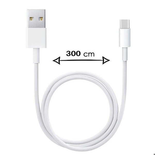 USB-C-kaapeli Oukitel C57 Prolle - C-tyypin pikalataus- ja synkronointikaapeli - 3 metriä