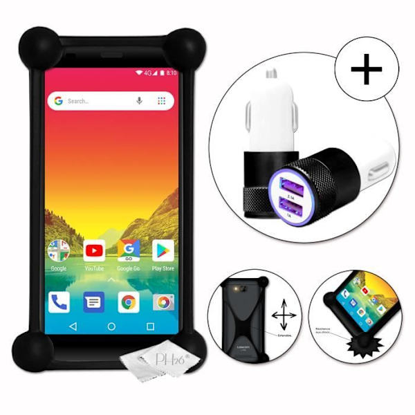 Coque-bumper - Logicom - Le Hola - Iskunkestävä - Silikoni - Erittäin kestävä Svart