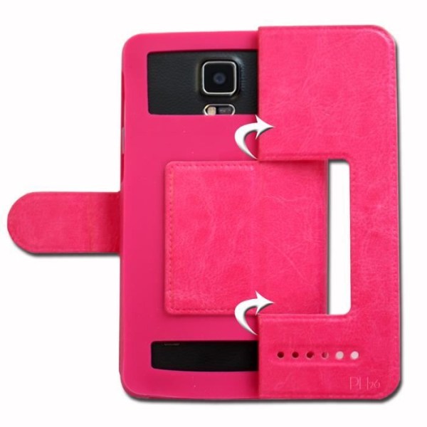 Foliofodralskydd - PH26® - ID BOT 53 - Fuchsia - PU-läder - Universal Fuschia
