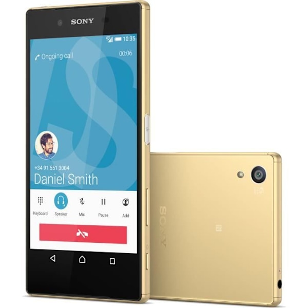 Cover til Sony Xperia Z5 - SORT - Øko Læder - Ekstra Slim - Magnetisk Lukning - Semi-hård SVART