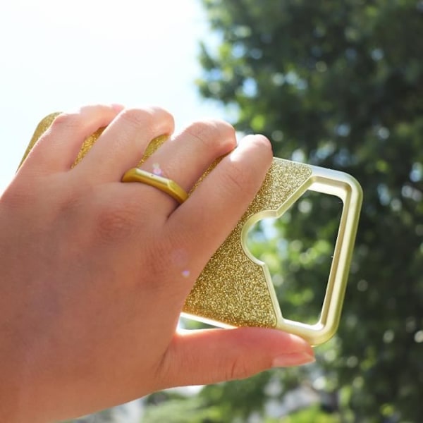 Takakansi - ORANSSI - Neva Start - Silikonigeeli - Timanttikiviefekti - Selfie sormus GULD GULD