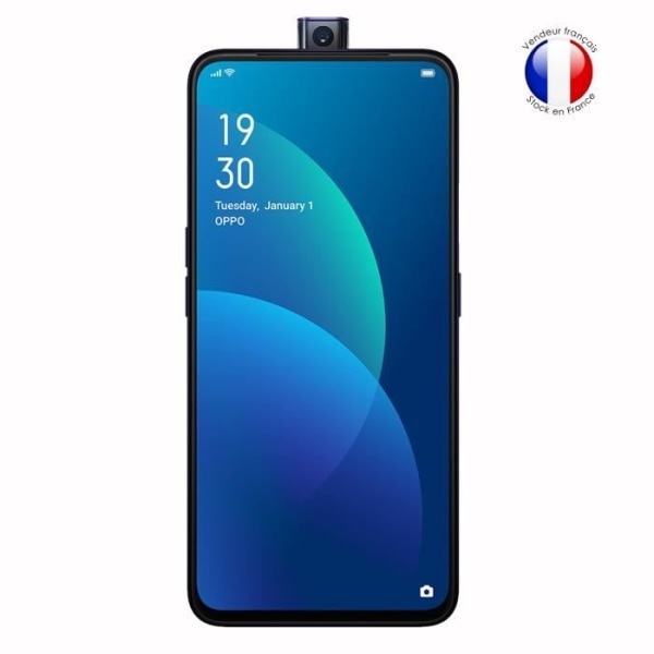 Super Pack Shockproof Blue Bumper Case til Oppo F11 pro med 2 hærdede briller for MAKSIMAL hårdhedsbeskyttelse