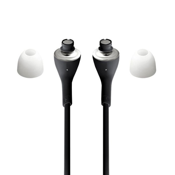 Svarta in-ear-stereohörlurar med kabel för Samsung Galaxy A16 5G med volymkontroll och mikrofon