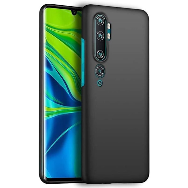 Xiaomi Mi Note 10 -kotelo - Xiaomi Mi Note 10 Pro, musta erittäin ohut suojakotelo Kovakantinen suojakuori Xiaomi Mi Note -puhelimelle Svart