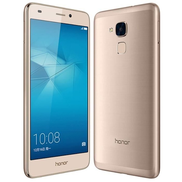 Huawei 5C Specialtæts sort folio etui med vinduer i læderlook med synlige stikning fra PH26®
