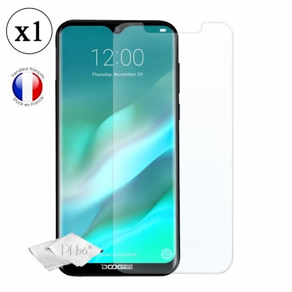 Skyddsglas - PH26® - Doogee X90L - Härdat glas - Ultra hållbart - Repmotståndskraftigt