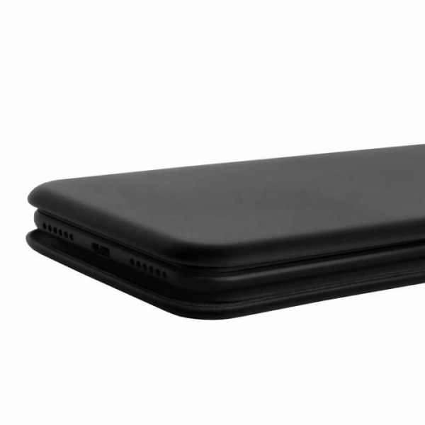 Folio cover-etui - PH26 - Doro 8035 - Kornet øko-læder - Stødbeskyttelse - Hurtig installation Svart