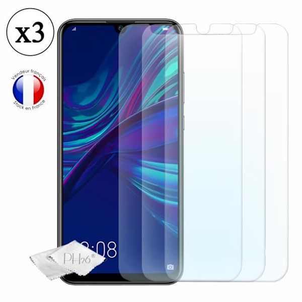 Skyddsglas - Huawei - Enjoy 9e - Härdat glas - Ultra tunt - Repöteg - 3 stycken