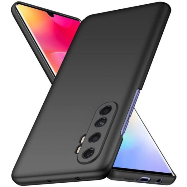 Xiaomi Mi Note 10 Lite fodral, svart mycket tunt skyddande hårt skalfodral för Xiaomi Mi Note 10 Lite YW41487