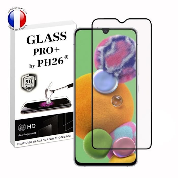 FULL skyddsfilm för Samsung Galaxy A90 i ultrabeständigt härdat glas (maximal hårdhet) Vit