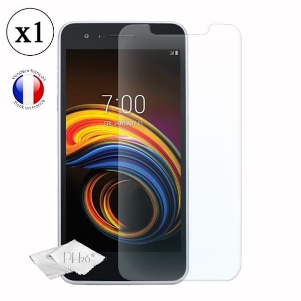 LG K8S Läpinäkyvä karkaistu lasi näytönsuoja, erittäin kestävä, erittäin ohut, jälkiä estävä, helppo asentaa