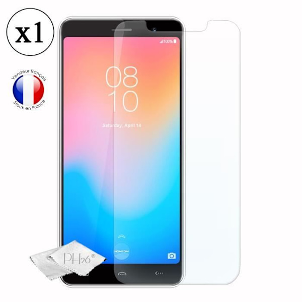 Homtom C13 Skärmskydd i härdat glas med hög transparens, ultrabeständig, ultratunn, anti-märken, enkel installation