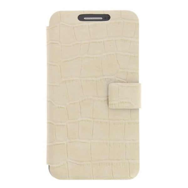 Huawei Ascend Y600 laadukas beige krokotiilityylinen PU-nahkainen lompakkokotelo PH26®:lta