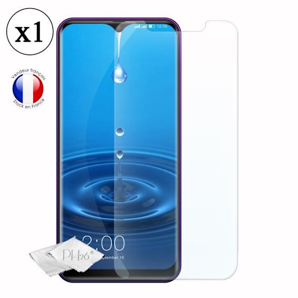 Superpack för Leagoo S11 Bakskydd i konstläder med silikonkanter anti-chock + 1 Glas skärmskydd Film