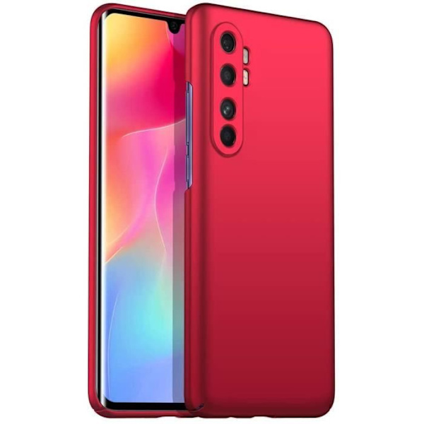 Xiaomi Mi Note 10 Lite Fodral, Röd Mycket tunt skyddande hårt skalfodral för Xiaomi Mi Note 10 Lite YW41488