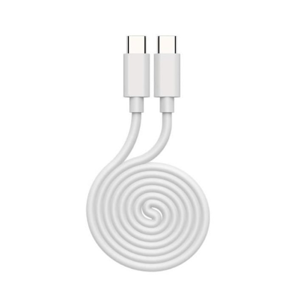 60W USB C til USB C-kabel - 1 meter til Motorola Moto G8 Power, 3.1A PD hurtigopladningskabel Vit