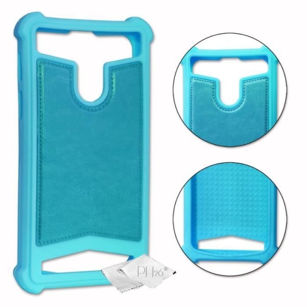 Bagcover til Huawei P30 Pro New Edition læderkonturer i silikonegel Anti-shock cover [tillader trådløs opladning Blå