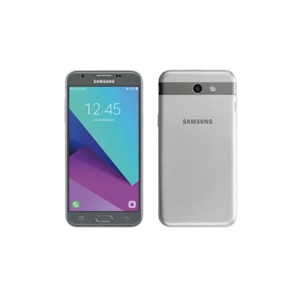 Housse folio - PH26® - Samsung Galaxy J7 2017 - Keinonahkaa musta - Magneettikiinnitys - Puolijäykkä Svart