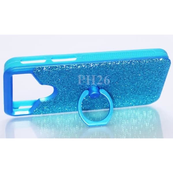 Baksidan - PH26 - Xperia XA1 Plus - Silikongel - Stötsäker - Diamond rhinestone effekt Blå