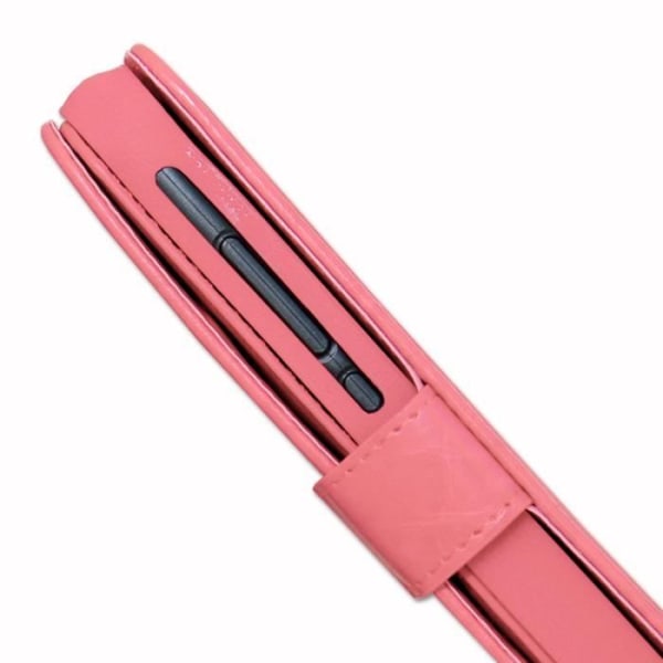 Folio kotelon kansi Nokia 1.4 eco-nahka lompakkoformaatille - kaksinkertainen sisäläppä korttipidike magneettisuljin - PINK Rosa