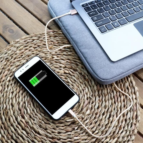 Micro USB-kabel för Doogee X80 Nylonflätad USB-kabel 1,3 Meter Snabb synk-laddning-dataöverföringskabel - GULD GULD
