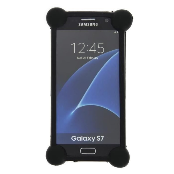 Samsung Galaxy A9 -2016 stødsikker kofanger etui i sort kvalitets silikone fra PH26®