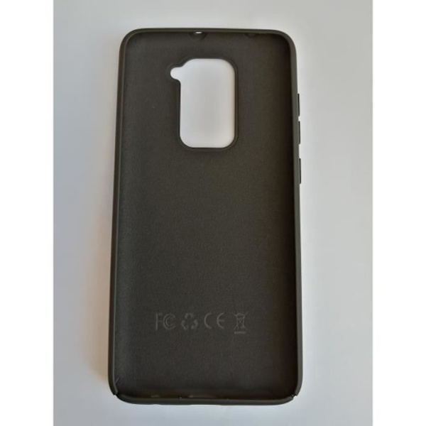 Geeli silikonikotelo Xiaomi Redmi Note 9 pehmeälle mokkanahkalle - musta