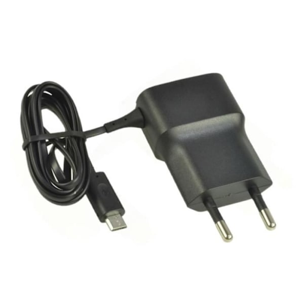 2000mA nätladdare (Vägguttag) med Micro USB-kontakt för Motorola Razr 2020 ultrakraftfull och snabb 2000mA Svart