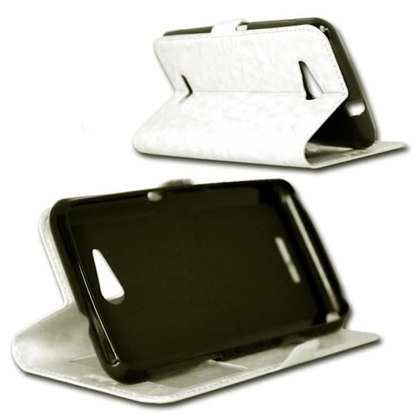 Etui Housse Coque Folio - PH26® - NOKIA N650 - Simili læder - Magnetisk - Blød Vit