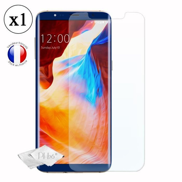 Koolnee K5 Skärmskydd i härdat glas med hög genomskinlighet, Ultra Beständig, Ultra Slim, Anti-Fingerprint, Enkel installation
