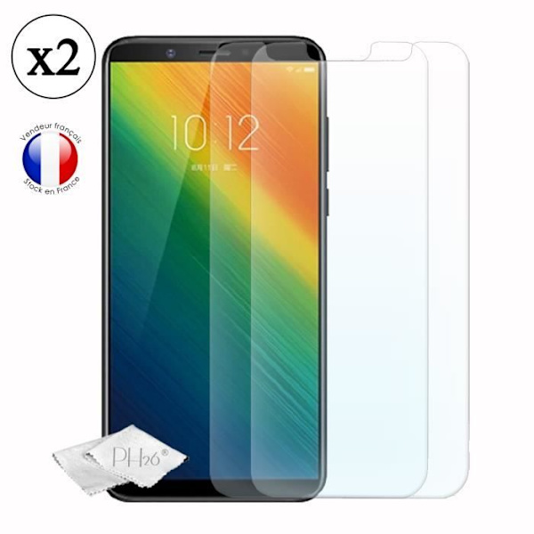 Super Pack for Lenovo K9 Note Nahkatyylinen takakotelo iskunkestävällä silikonigeelillä + 2 näytönsuojakalvoa