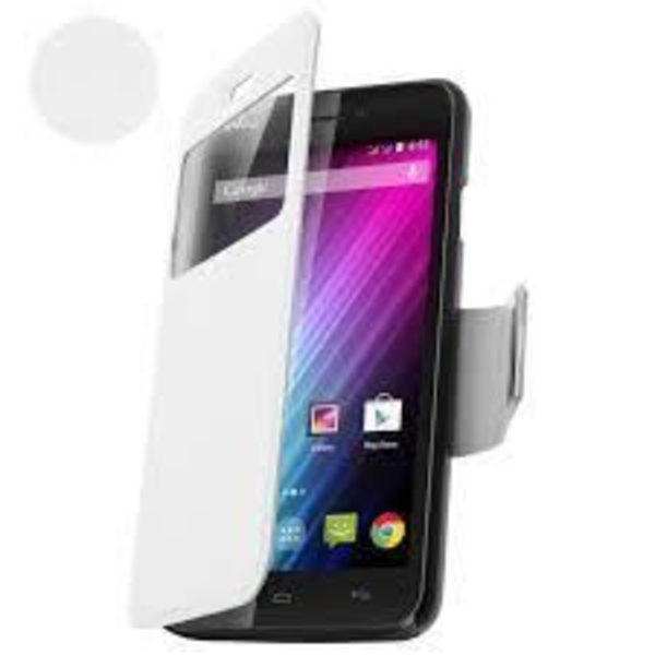 Etui - SAMSUNG - Core Prime - Hvid - Blød - Med vindue Vit