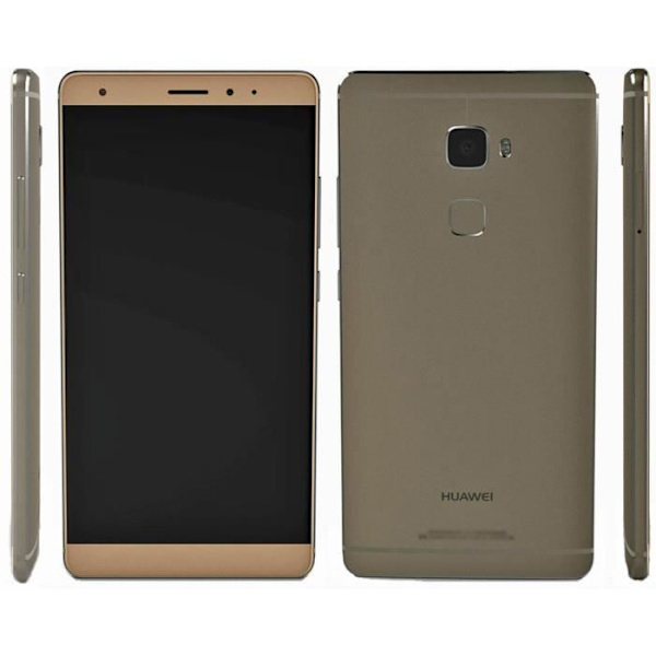 Huawei Mate 8 Dedikeret sort foliocover med vinduer i læderstil med synlige syninger fra PH26®