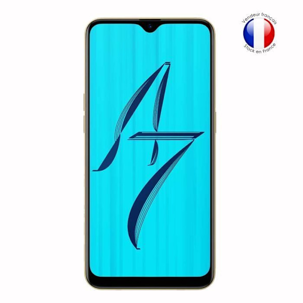 Super Pack för Oppo A7n Bakfodral i läderstil med anti-chock silikongelkonturer + 2 skärmskydd i glas